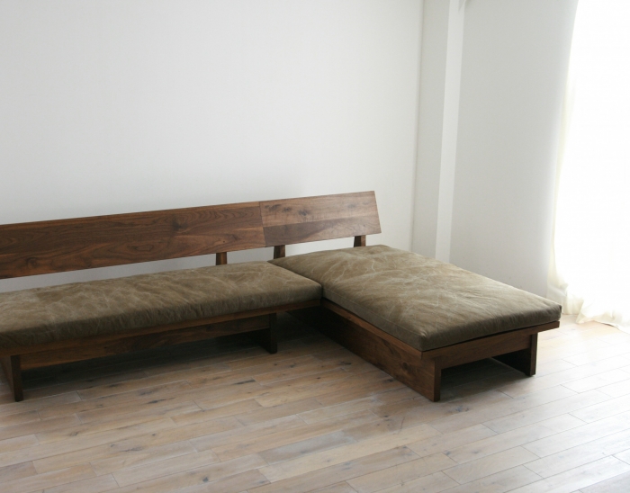 広松木工 FREXシェーズロング (WOOD / スチール)
