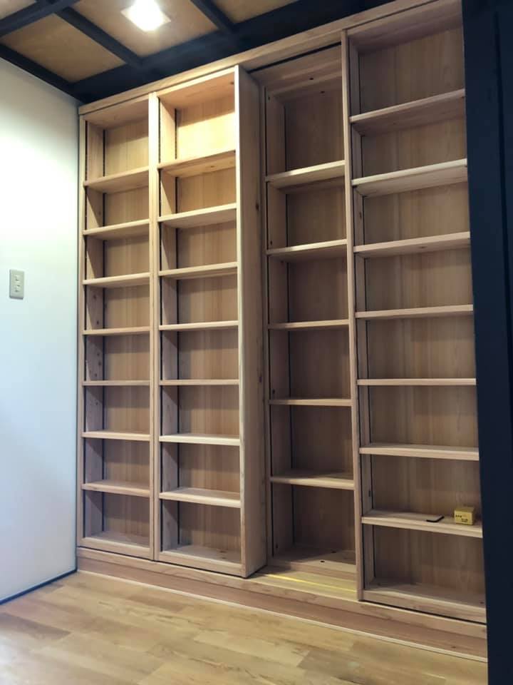 京都 町屋にスライド書棚(大容量に収納できる本棚）を納品しました | たすかーたそるて 家具のヤマカワ | 京都 家具屋